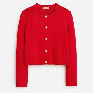 J.Crew Emilie patch-pocket sweater lady jacket